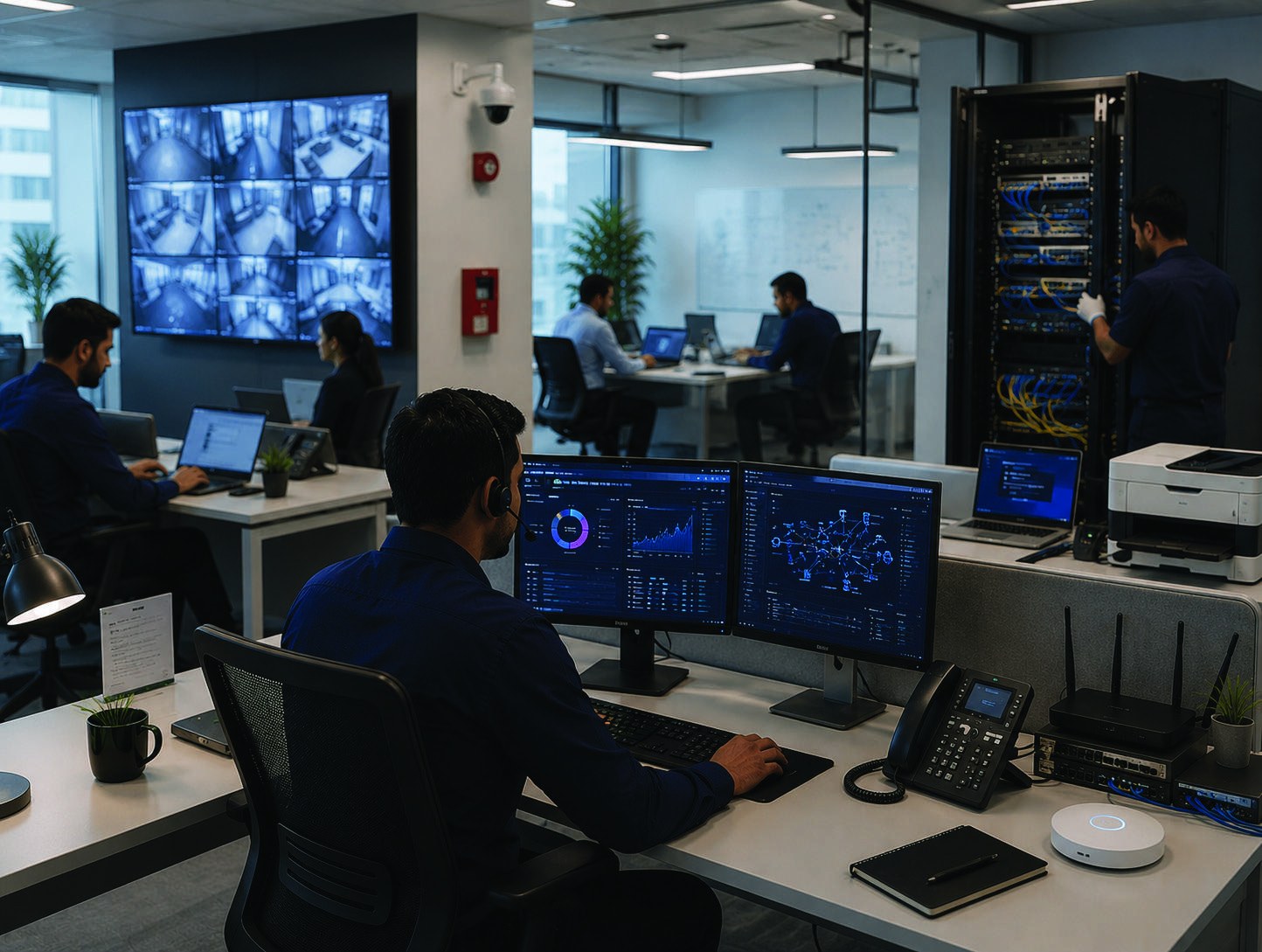 Managed IT support team